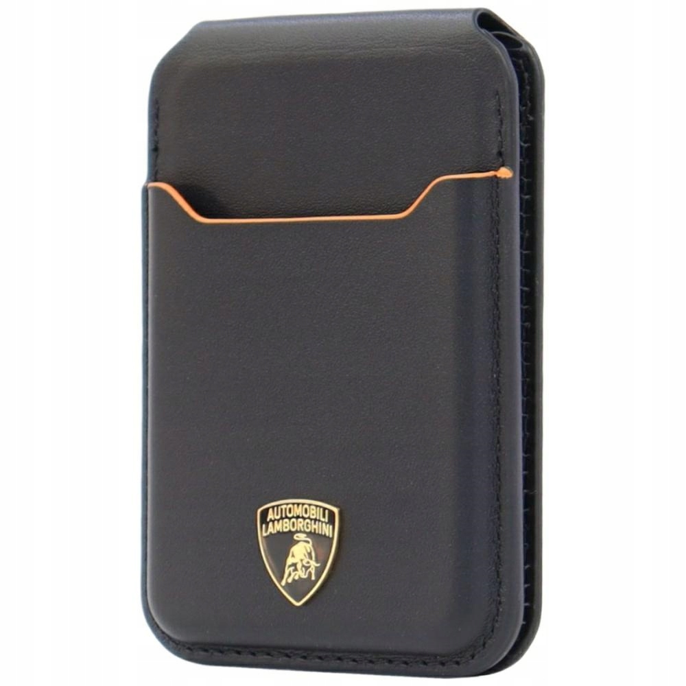 Magnetická peněženka Lamborghini D1 Genuine Leather MagSafe Stojan na