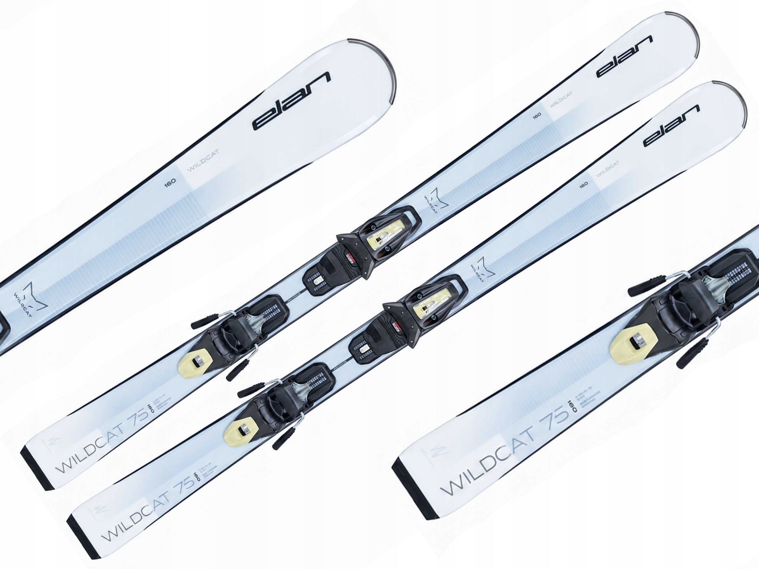 Narty damskie Elan Wildcat 75 white wiązania El 9.0 Gw 160cm