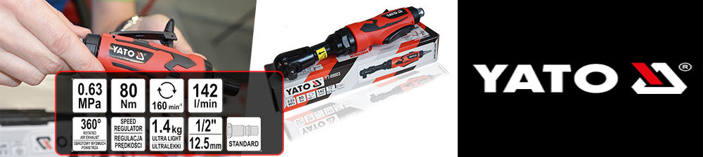 YATO GRZECHOTKA PNEUMATYCZNA 1/2' 80Nm YT-09803 Maksymalna średnica śrub M8