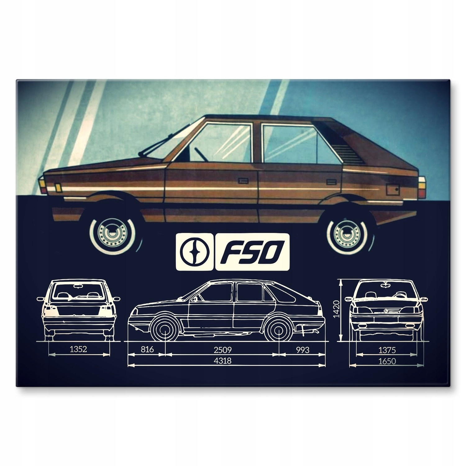 Kovový plakát fso polonez Dárek 42 x 59 cm