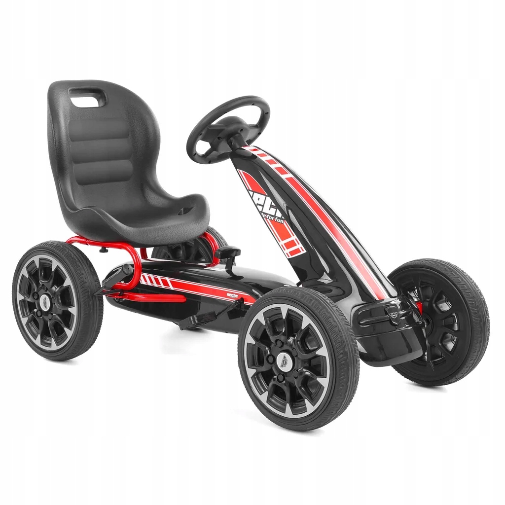 Gokart Dla Dziecie Na Pedały HECHT59793 Black Gumowe Koła Regulow Siedzenie