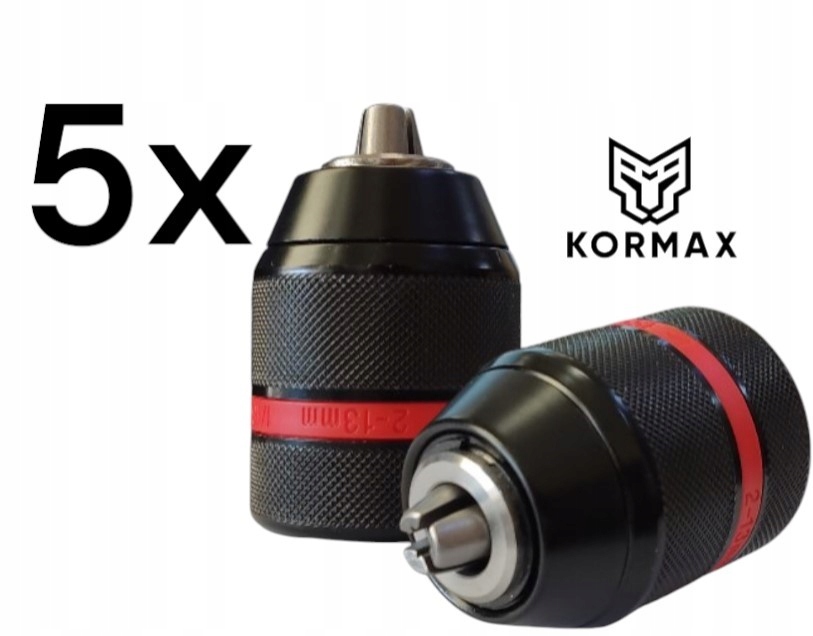 Vrtací úchyt 1/2" samosvorný Kovový 2-13 20UNF Kormax Set 5 Kusů