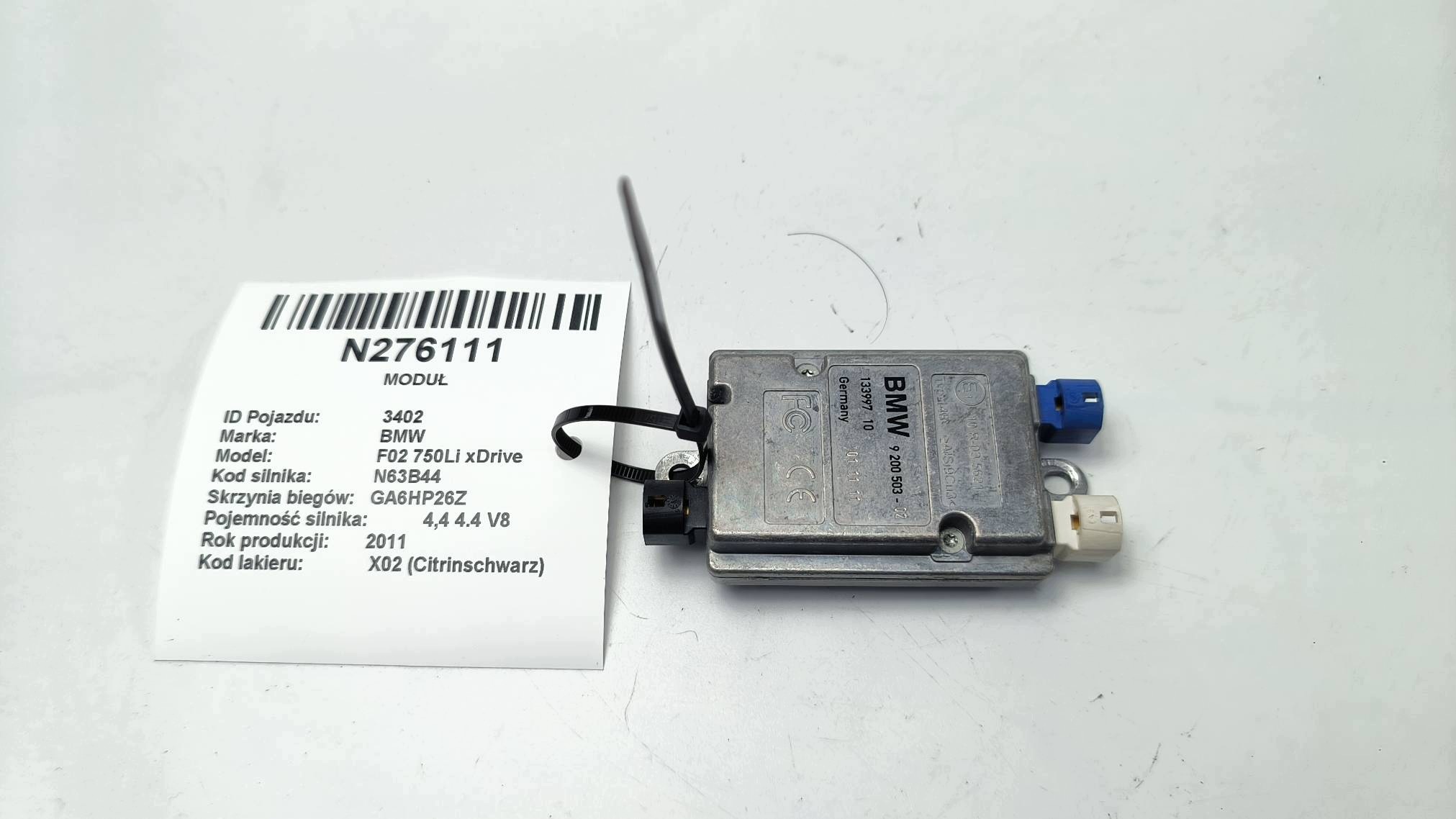 modulo 9200503 USB BMW F02 750Li xDrive
