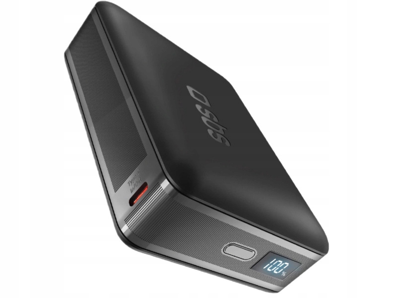 SBS TEBB10000HDPDLCDK NanoTube High Density 10000mAh PD 30W LCD Czarny
