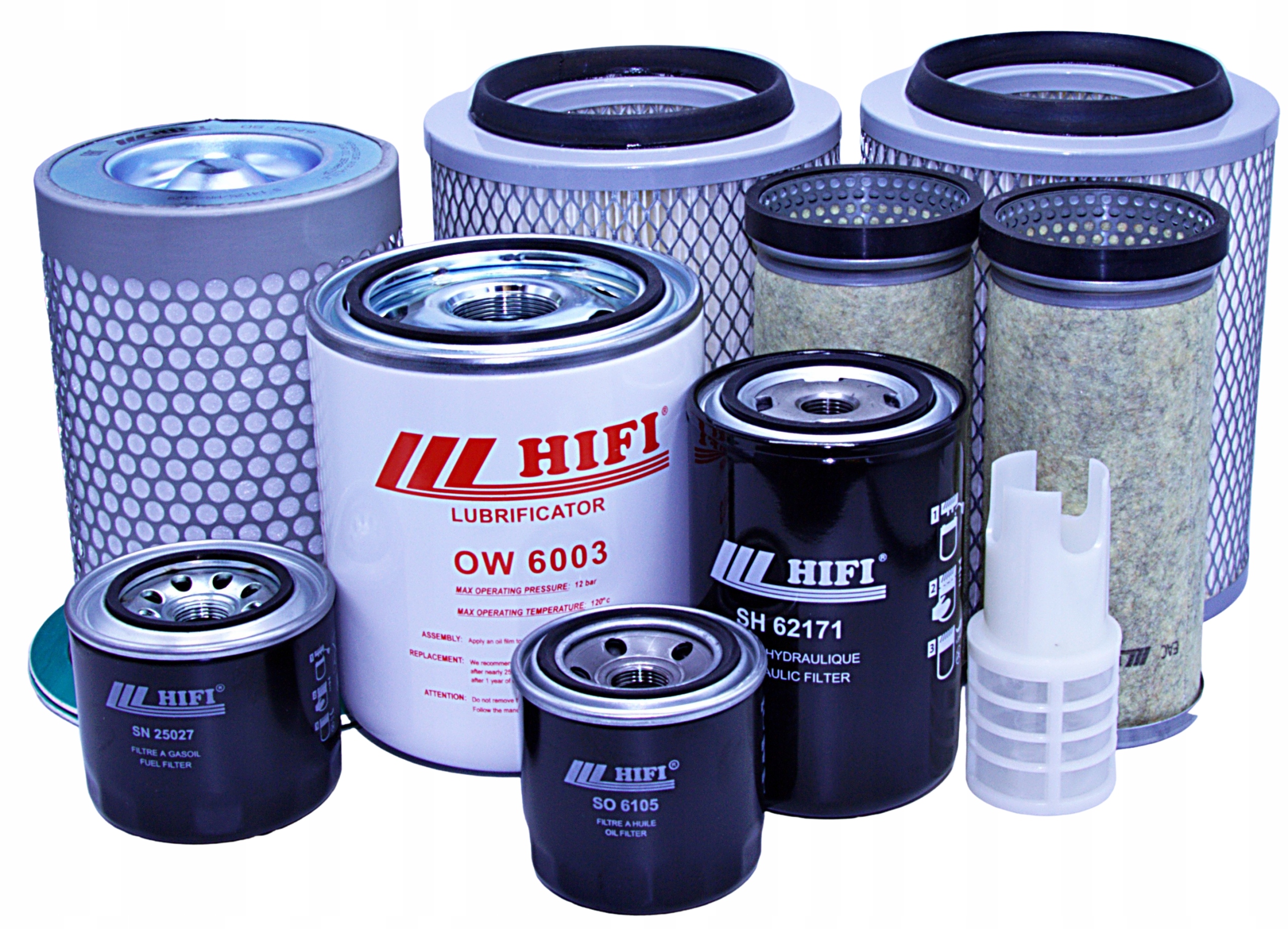 Filtry Compair-holman C42 s motorem Yanmar 4TNV88BKCP, roky 2015-2019