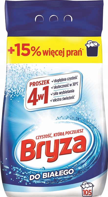 

Bryza Proszek do prania 4w1 Biel 6,825 kg 105 pr