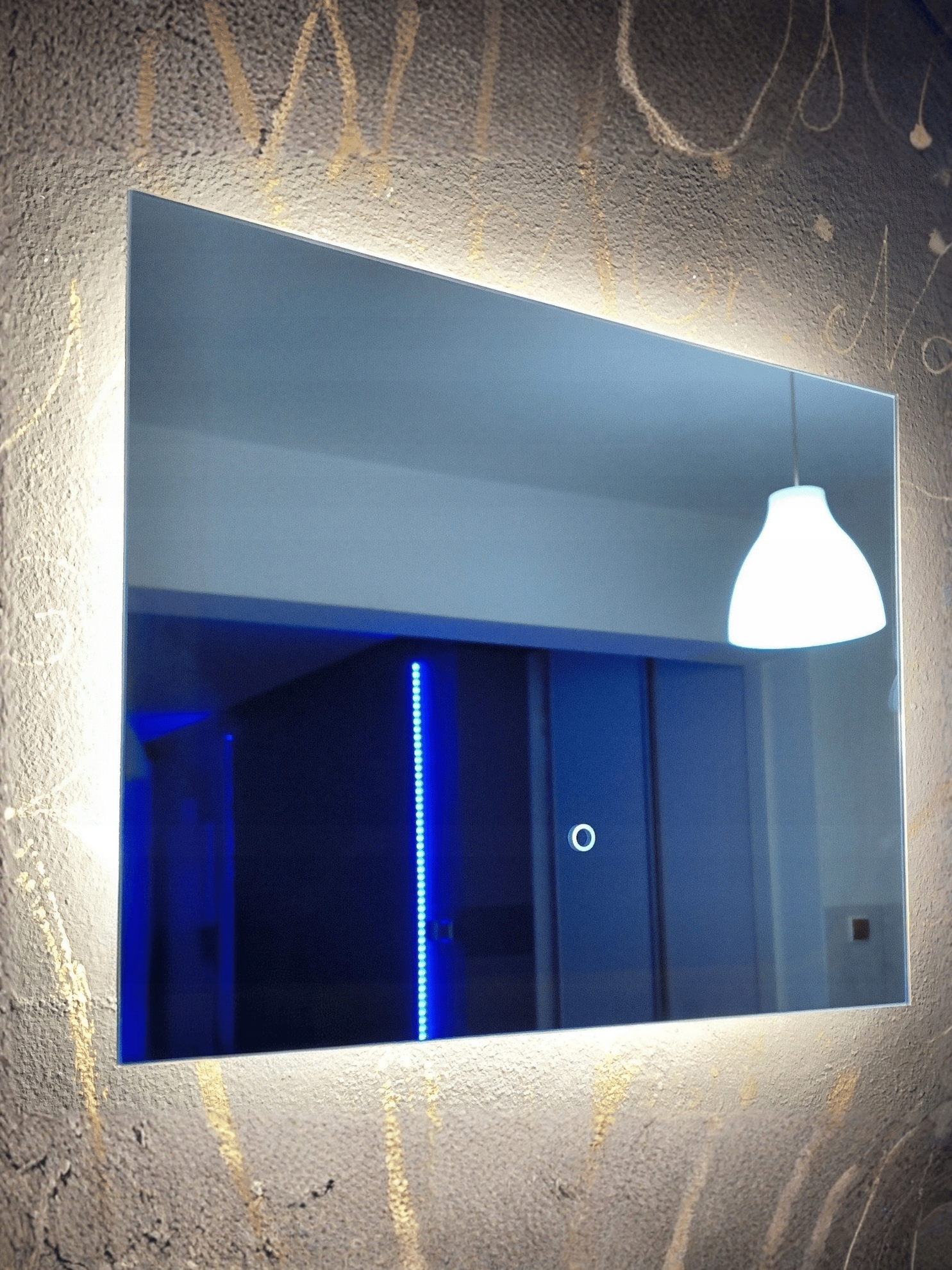 Zrcadlo Led 70x60 cm Kancelář, Hotel, Obývací pokoj, Šatna Dotyk Pl