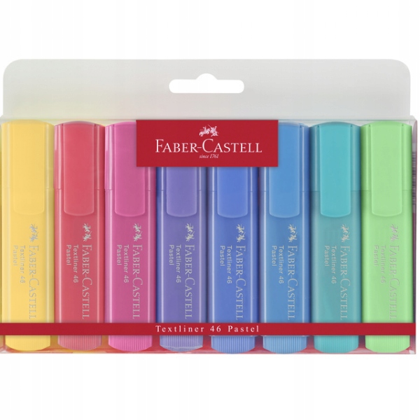 

Faber-Castell Textliner Fluo+pastel komplet 8szt.