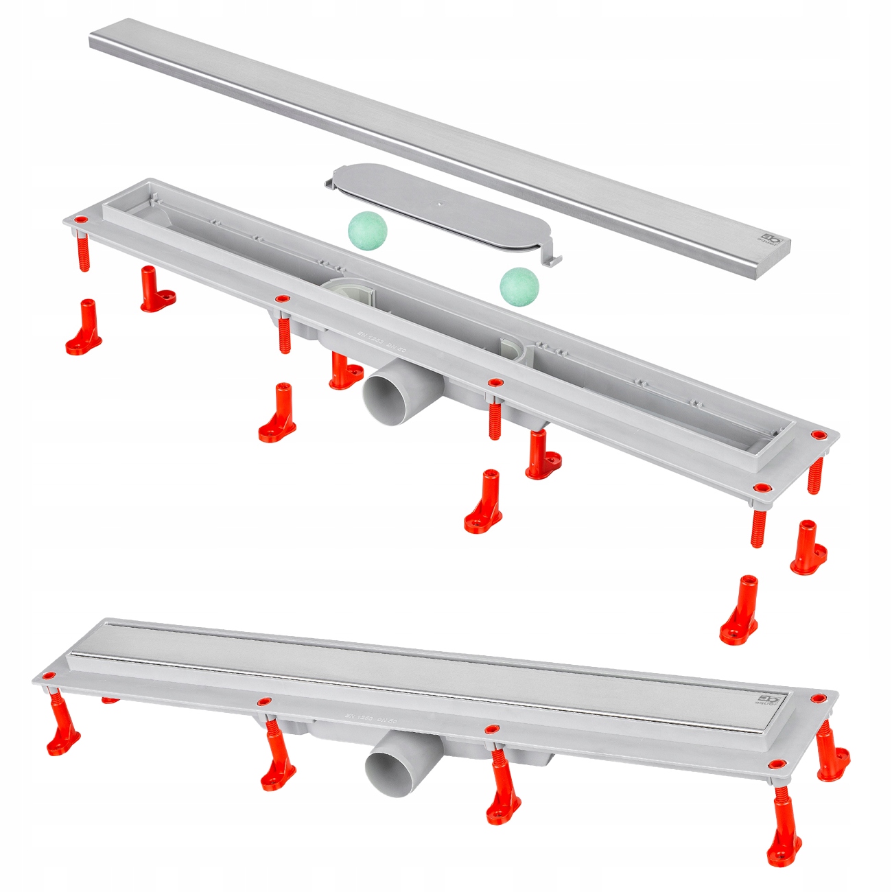 Sprchový Odtok, Lineárne Odvodnenie 80 CM, Suchý Sifón, Rám Z Plastu