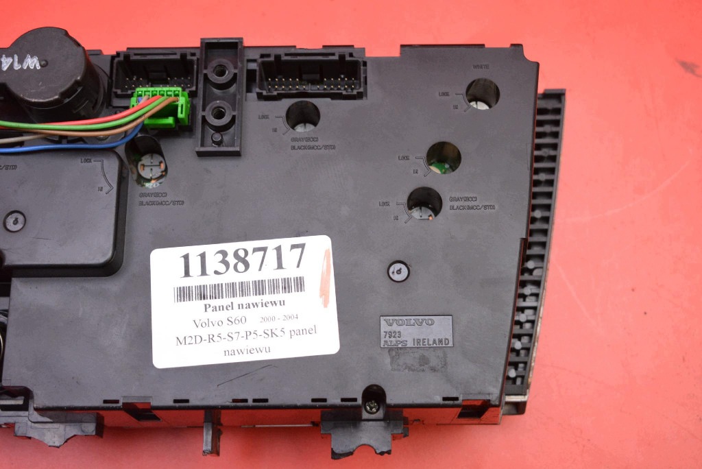 vezérlő panel szellőző KLIMY VOLVO S60 1 és 00-04