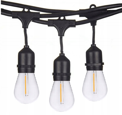 

Girlanda Ogrodowa 15m +żarówki Led 0,5W oś.NASTRÓJ