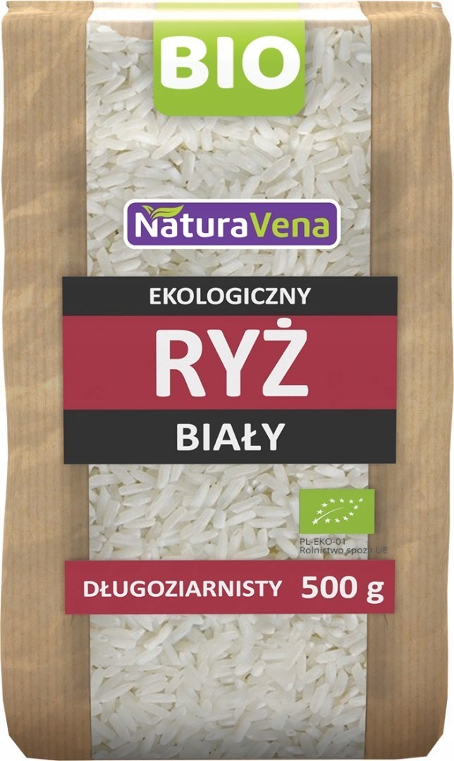 Levně 4x NaturaVena Rýže bílá dlouhozrnná 500 g Bio