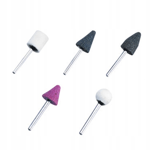 KAMIEŃ SZLIFIERSKI POLERSKI ŚCIERNY 5 SZT NA WIERTARKE TRZPIEŃ 3 MM