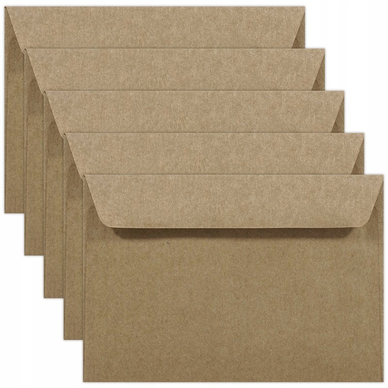 

Koperty ozdobne C6 Eko Kraft brązowe 100g 5szt