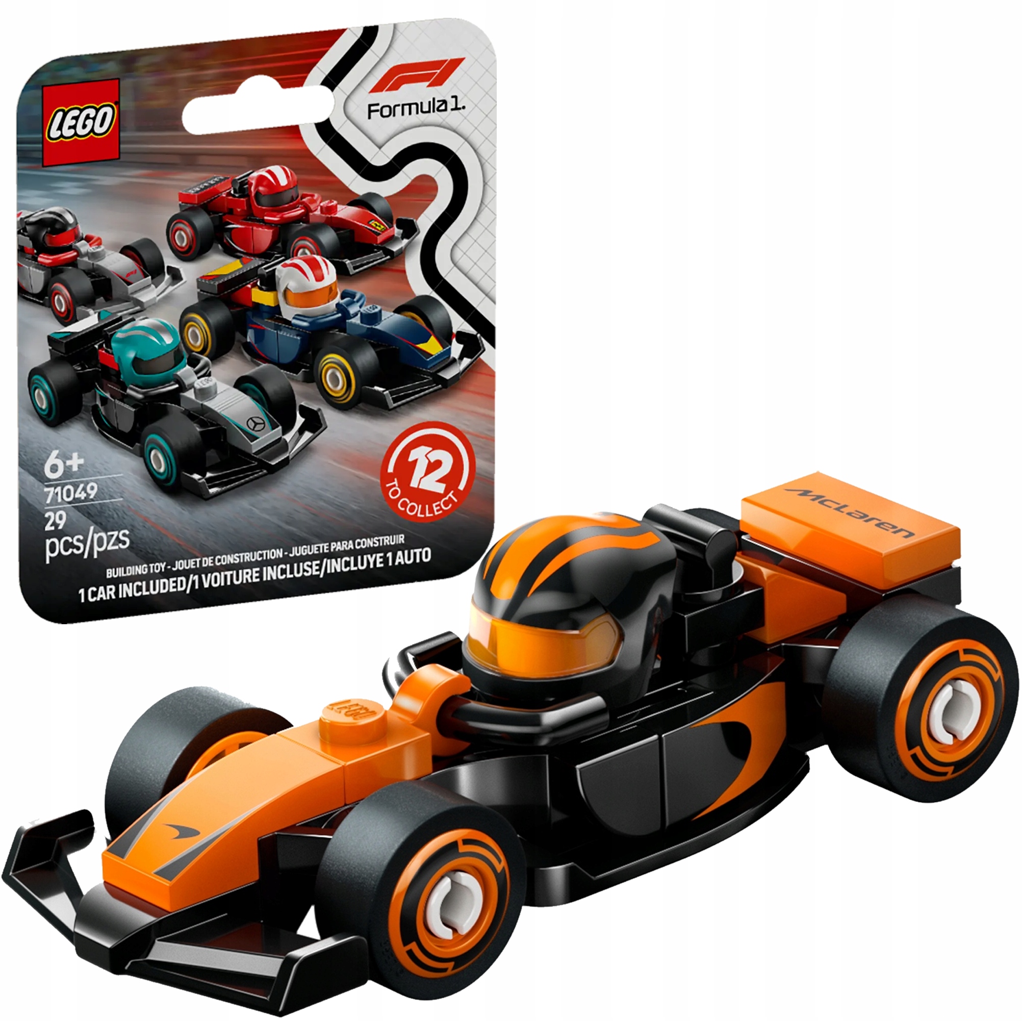 Lego Minifigures 71049 Bolid Formuła F1 McLaren