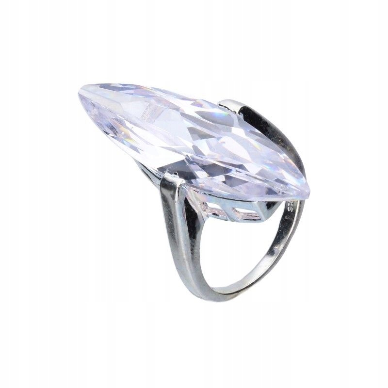 Dámský stříbrný prstýnek 925 s Velkou Zirkonií je módní jako dárek pro maminku 15