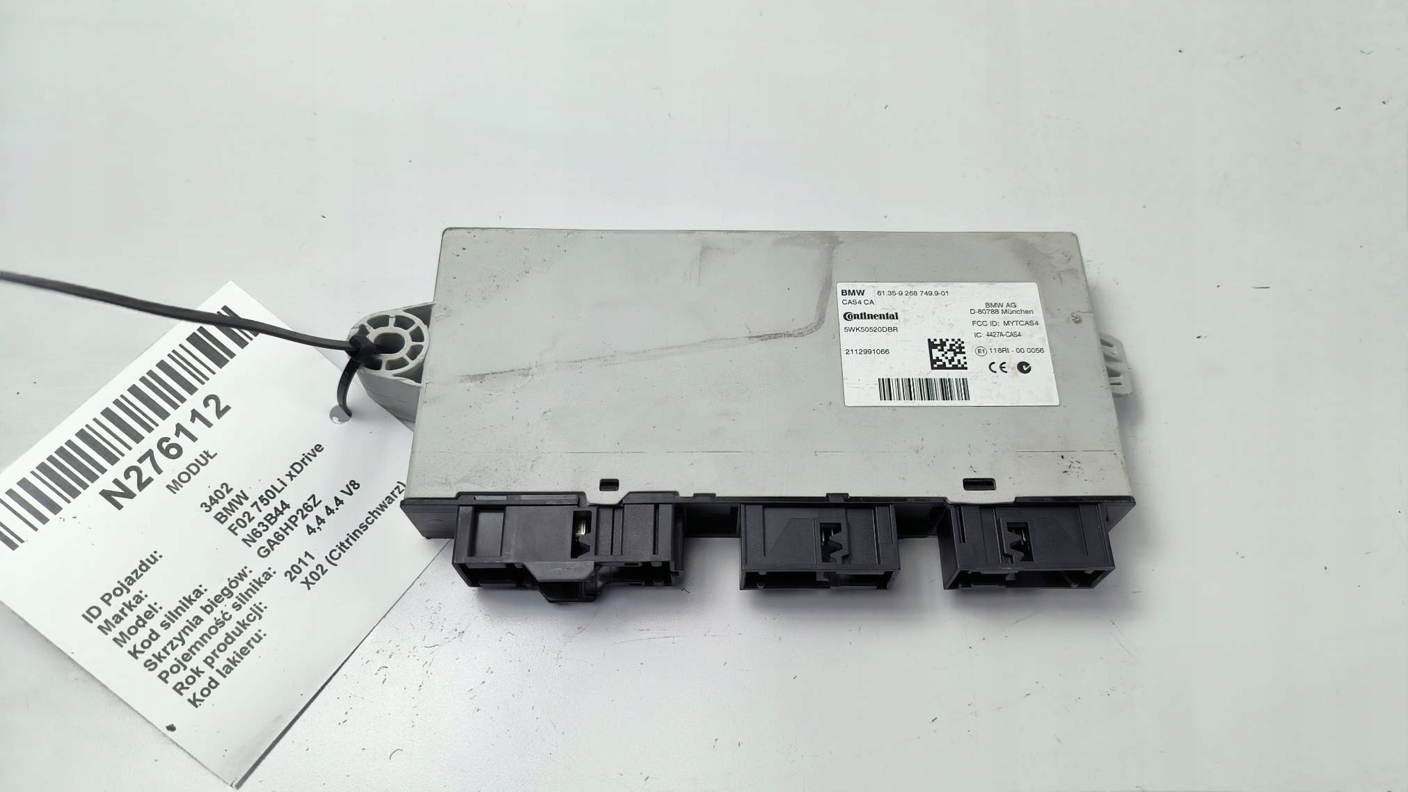 modulo CAS4 9268749 BMW F01 F02 750Li xDrive