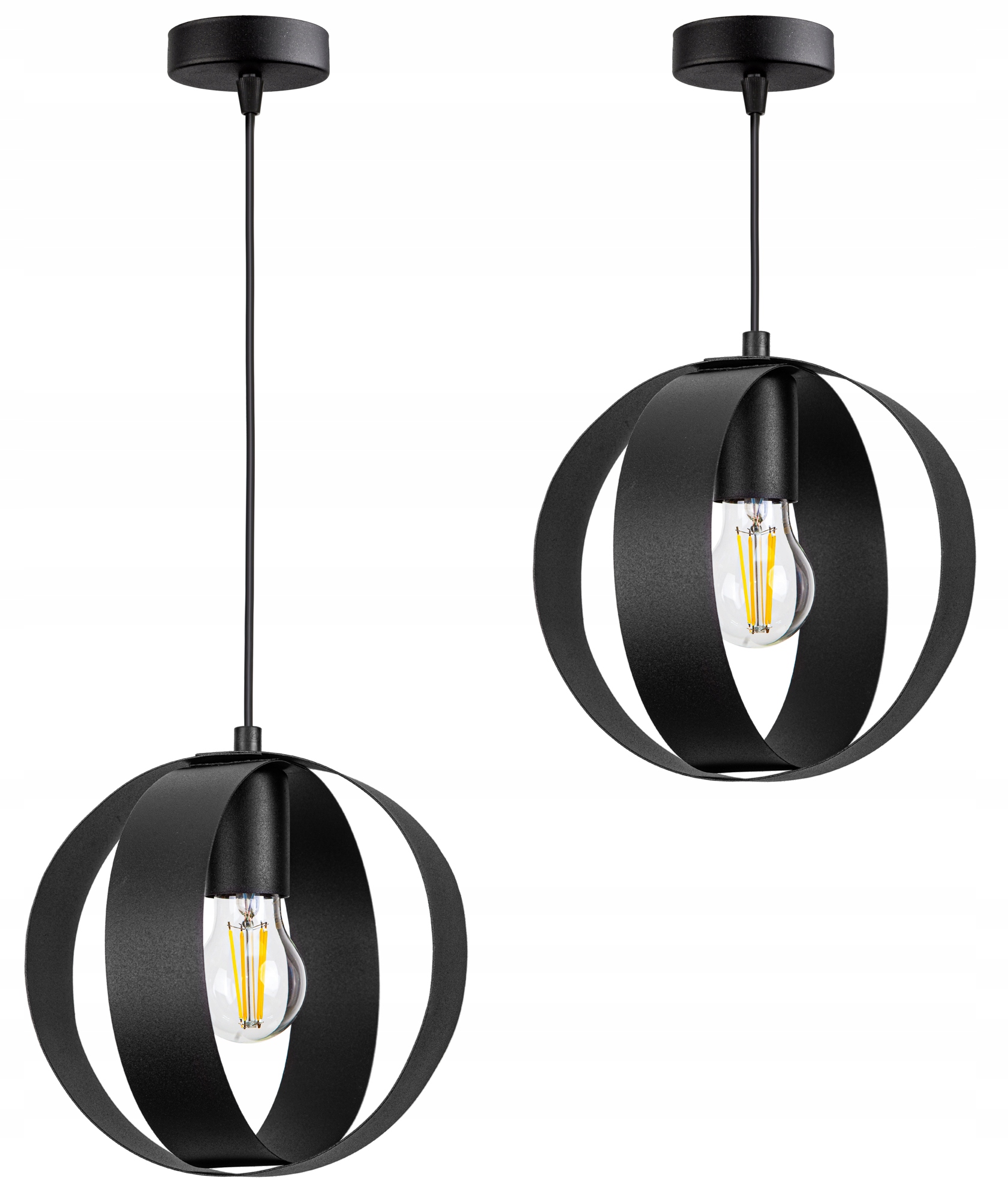 LAMPA SUFITOWA PLAFON ŻYRANDOL LOFT EDISON RING Zasilanie sieciowe