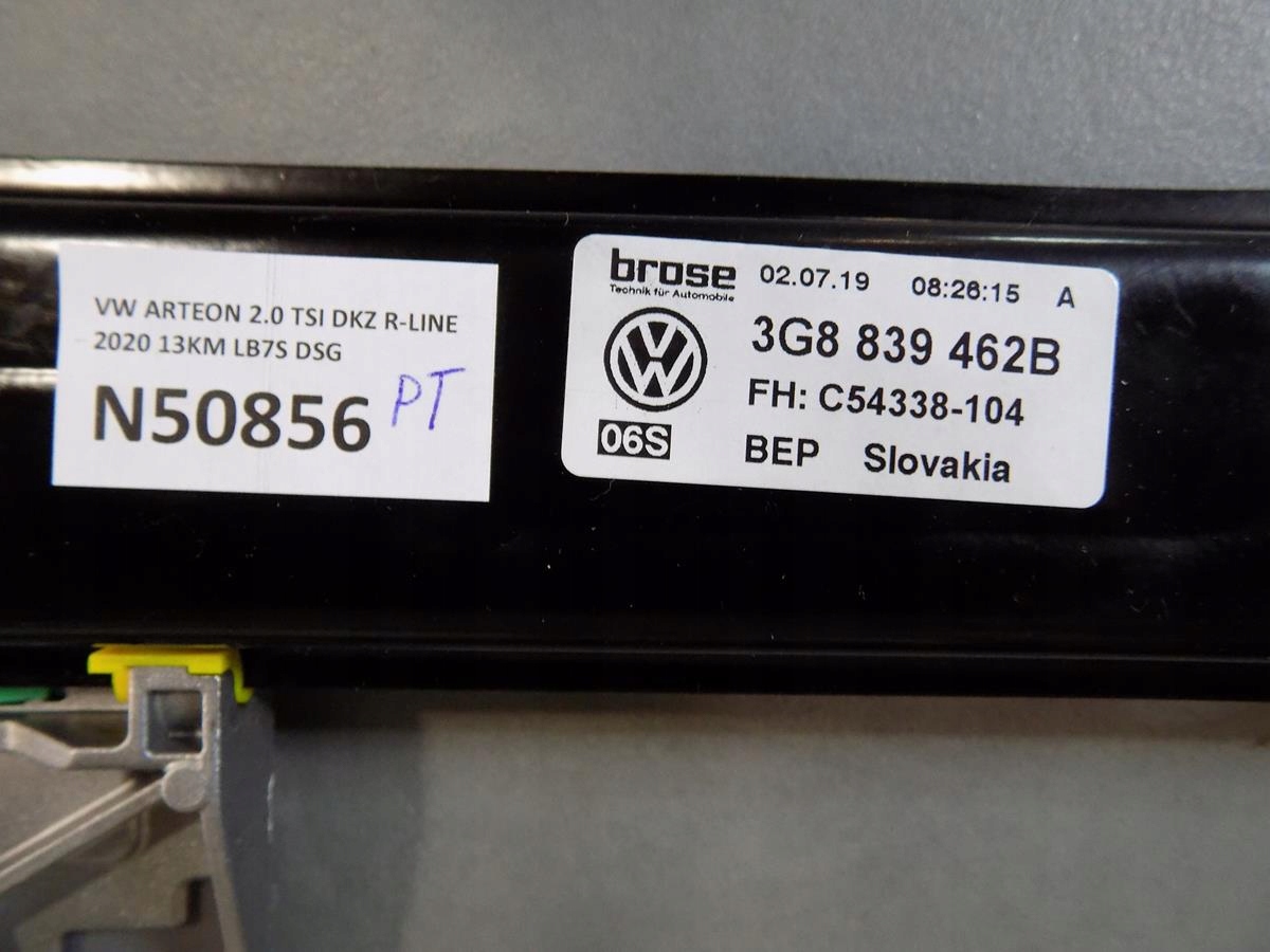 VW ARTEON Mécanisme Vitres Droite Arrière 3G8839462B