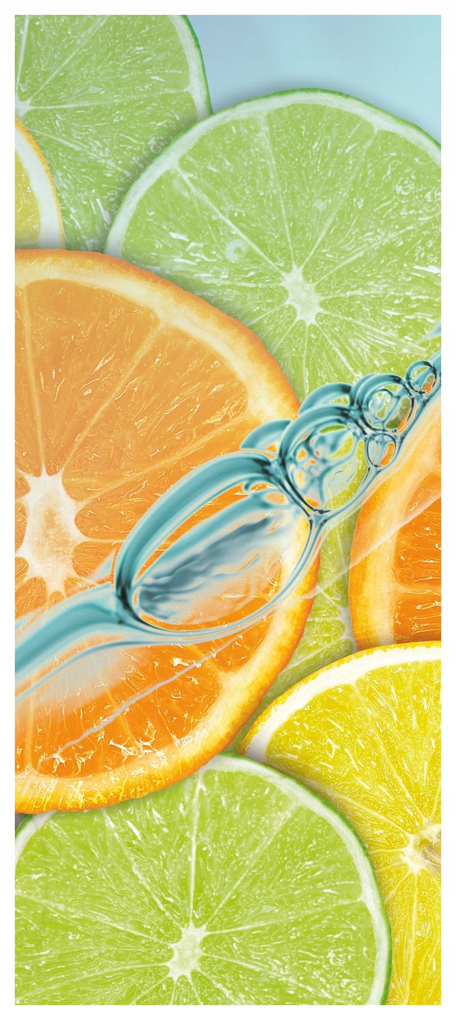 Samolepka Fototapeta Citronový mix oranž Limetka Svěžest 91x211