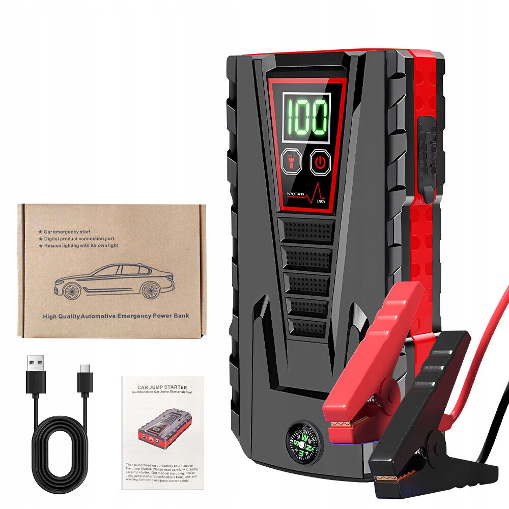 Jump Starter 99800MAH Booster Startér Do Auta Power Bank 12V 600A