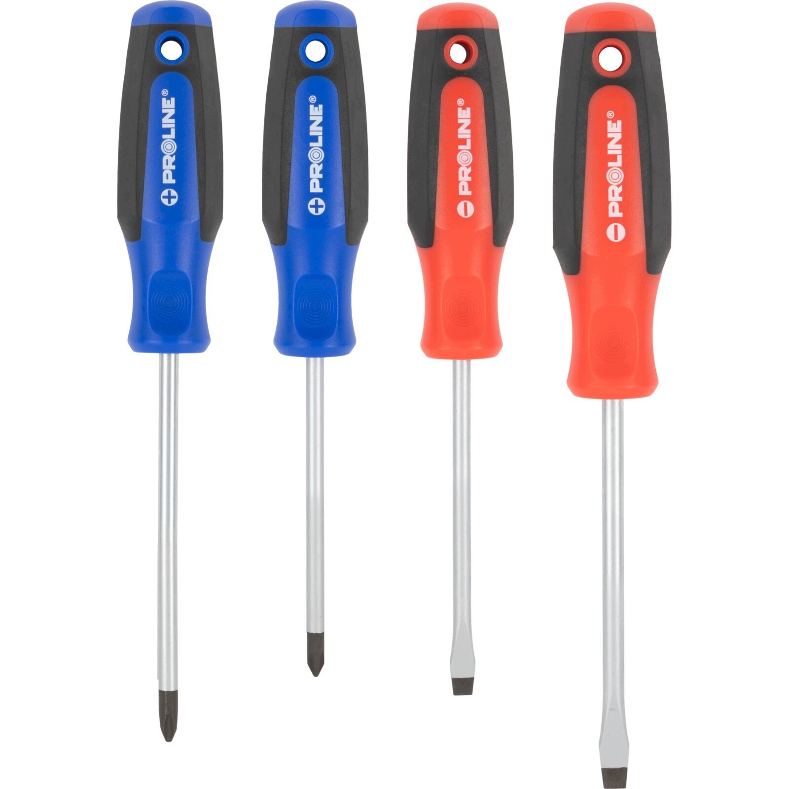 Zestaw Wkrętaków 4 Szt., Soft-touch, S2, Magnes, Proline
