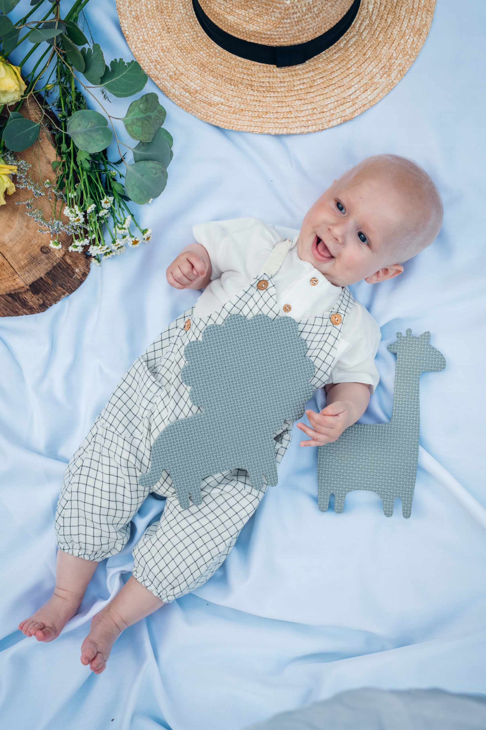 Duża mata piankowa puzzle 150x150cm XXL MoMi ZAWI Rodzaj puzzle