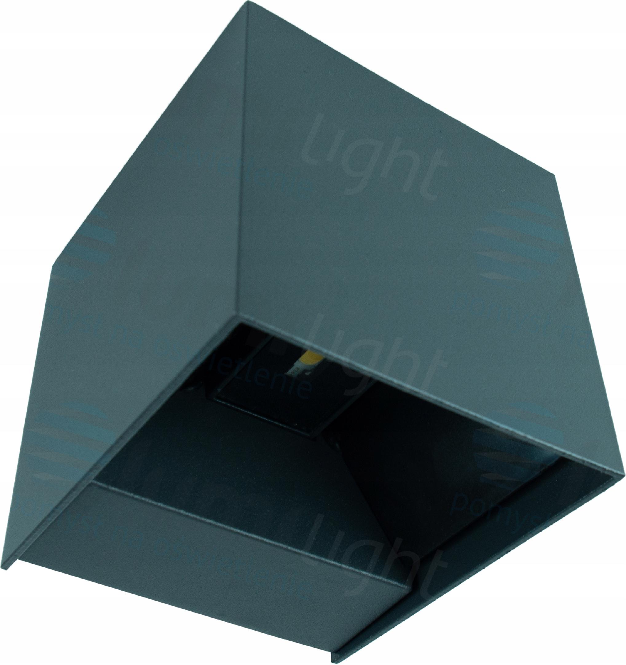 Zahradní nástěnné svítidlo Lumilight grafit s integrovaným Led zdrojem 6 W