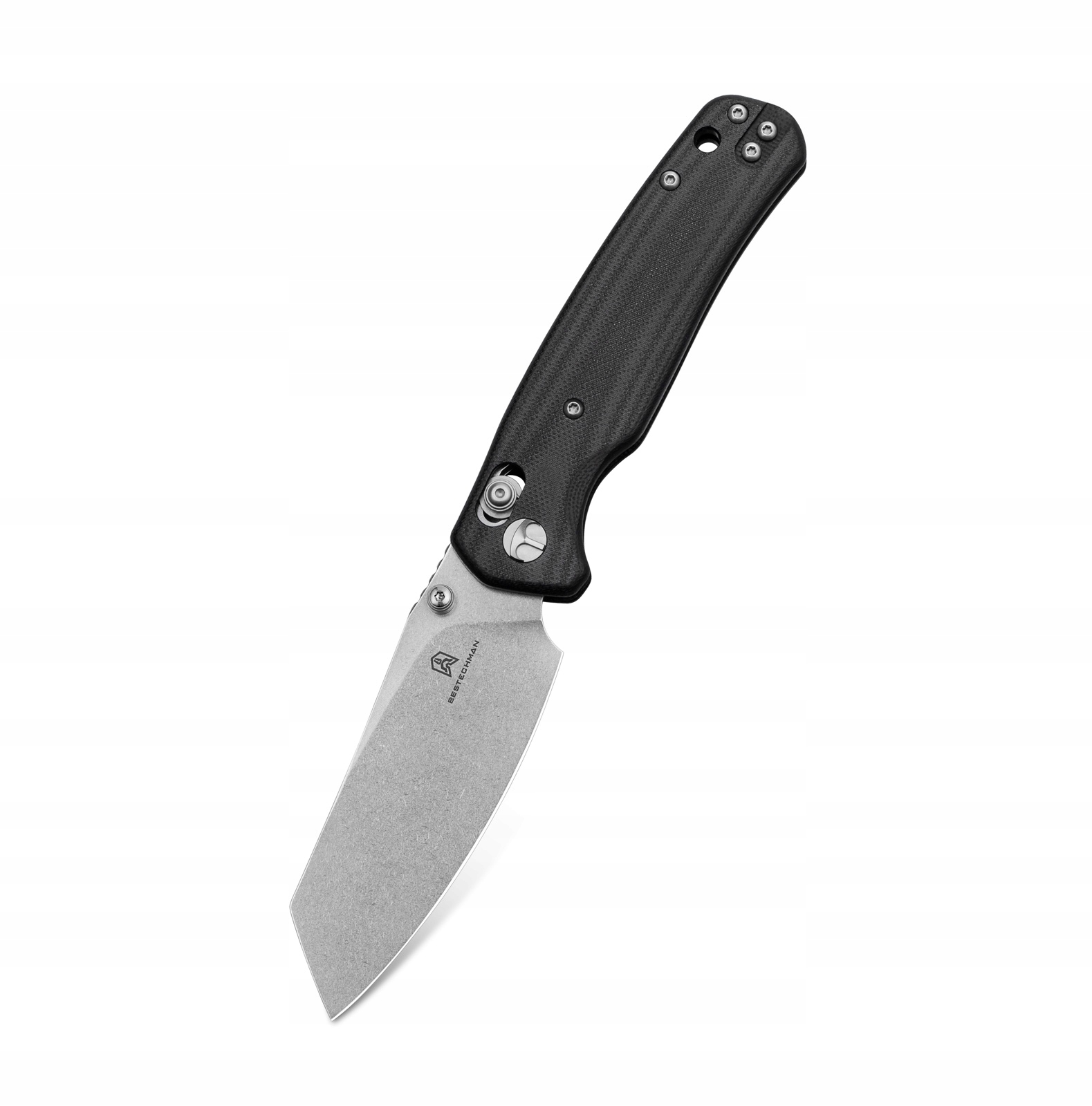 Nůž Bestechman Cicada's Wing Stonewash 10Cr15Mov Black G10