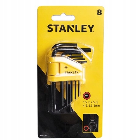 

Stanley imbusy 8 Sztuk 1.5-6MM 69-251