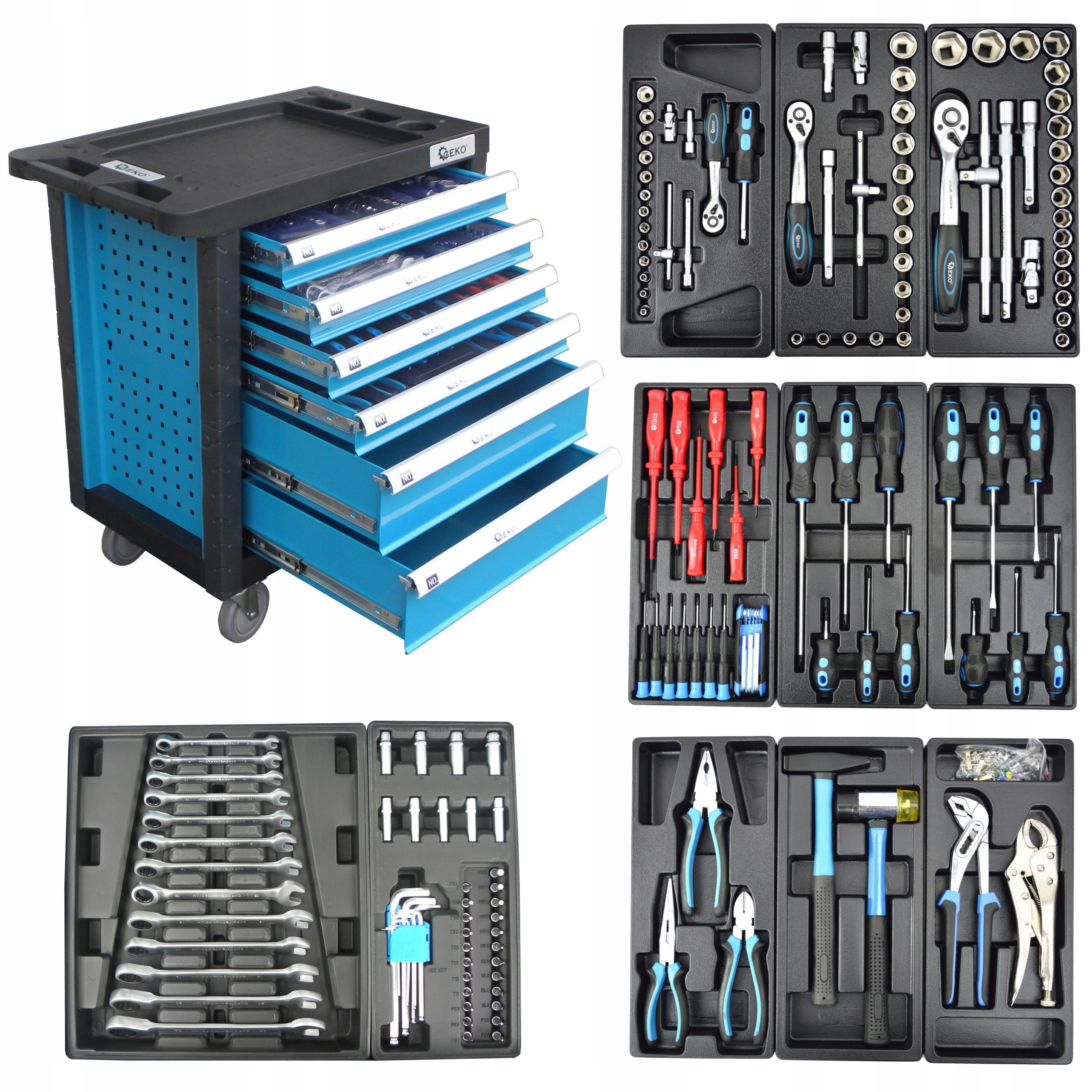 G10831 шкаф для мастерской 6 ящиков 245ELM