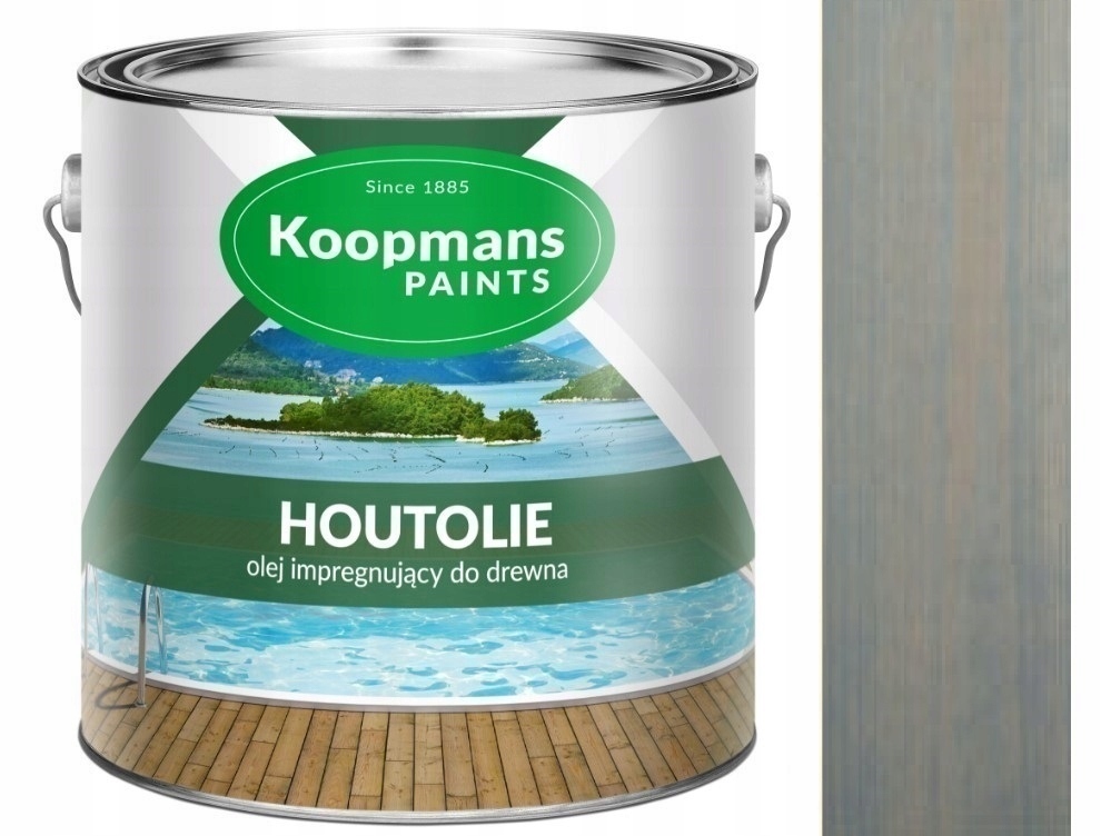 Koopmans Houtolie Uv 5L Impregnačný Olej Na Drevo 050 Sivý Krakovský