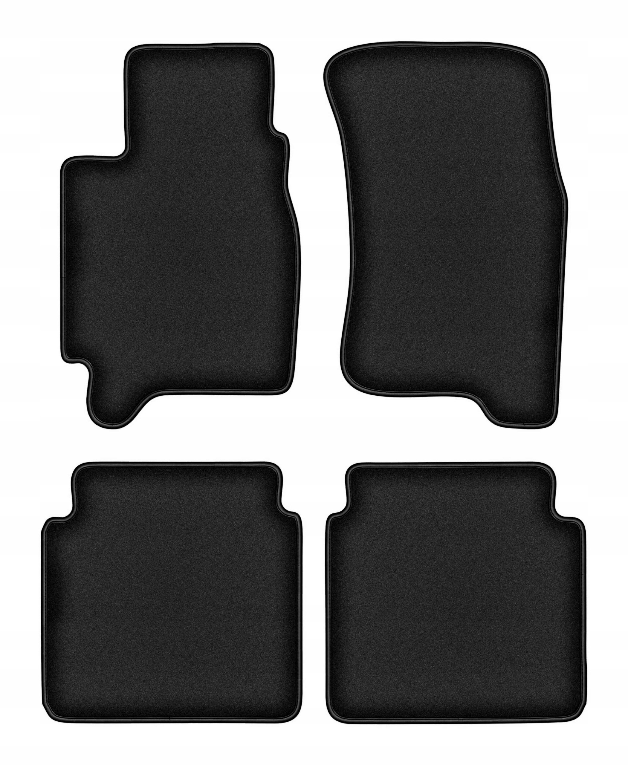 Koberčeky do auta velúrové čierne 4 ks pre: Subaru Legacy II 1993-1998