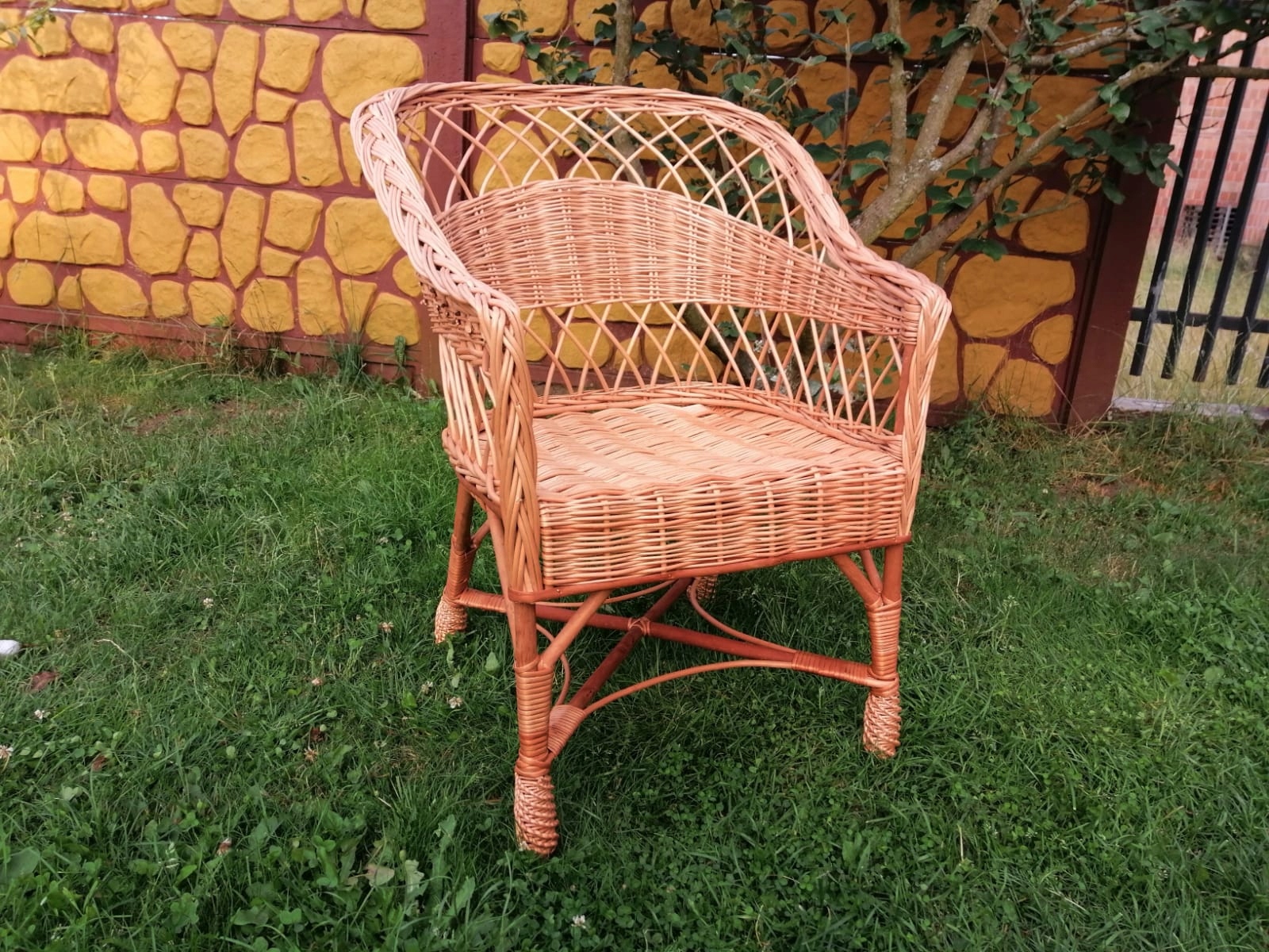 FOTEL WIKLINOWY z poduszką !!! KRZESŁO Z WIKLINY Kolekcja całoroczna