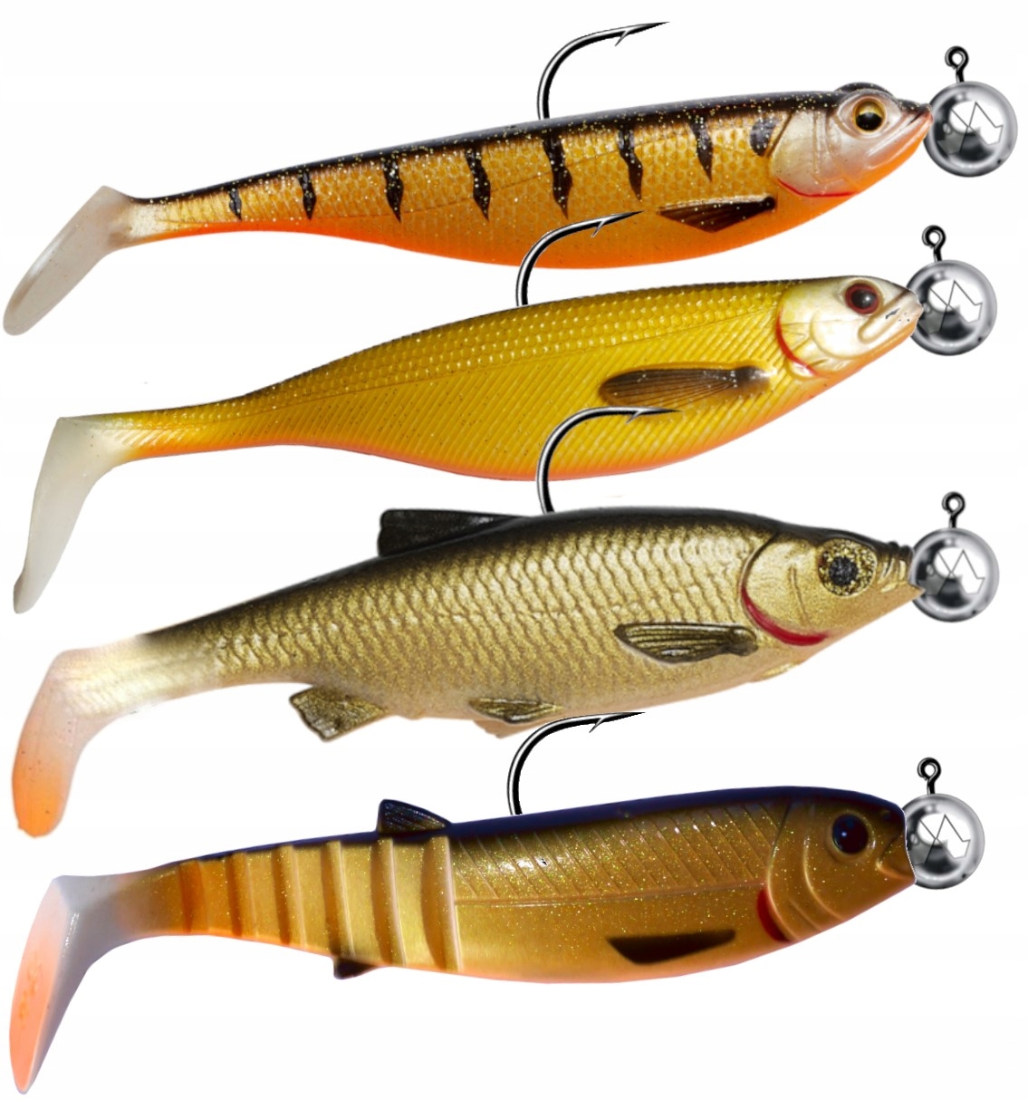 zestaw Savage Gear Westin 12cm uzbrojone Golden Roach złote płotki karasie