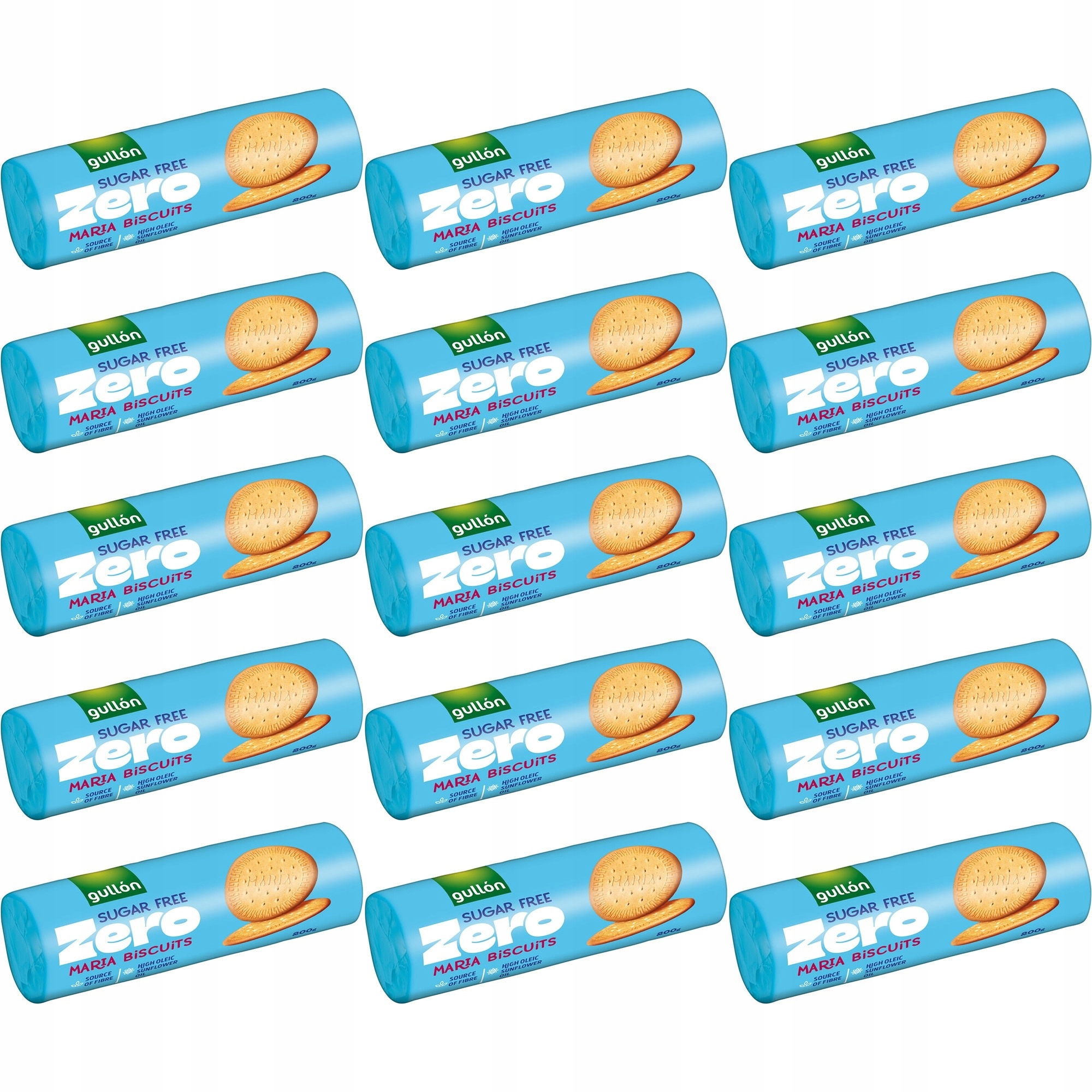 Zestaw 15 x Gullon Herbatniki bez dodatku cukru 200 g