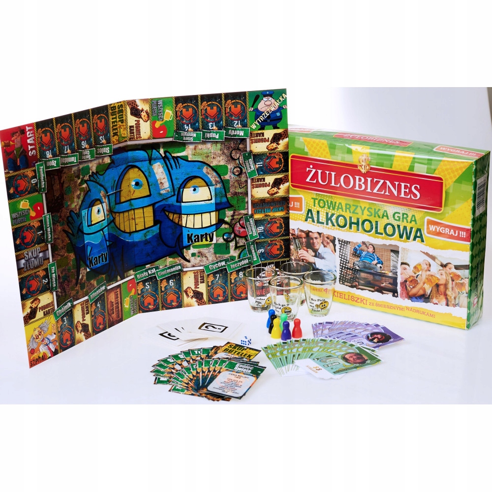 GRA PLANSZOWA ŻULOBIZNES Z KIELISZKAMI TOWARZYSKA Maksymalna liczba graczy 6