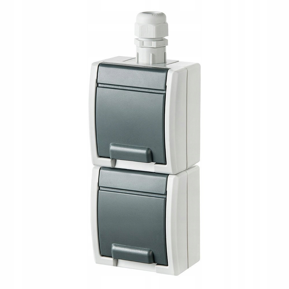 

Aquant Gniazdo podwójne z/u IP65 1252-65