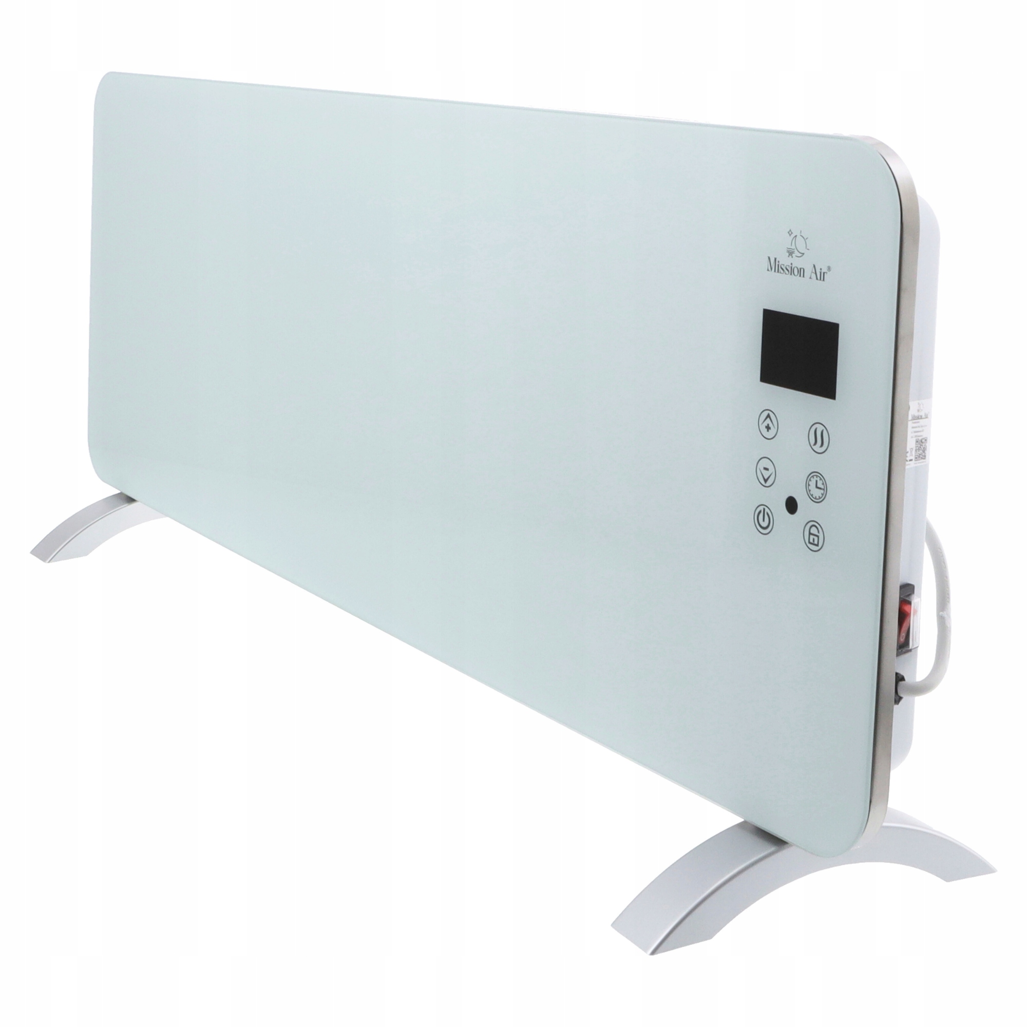 Elektrický Konvektorový Ohřívač Skleněný Panel energeticky úsporný 2400W WiFi