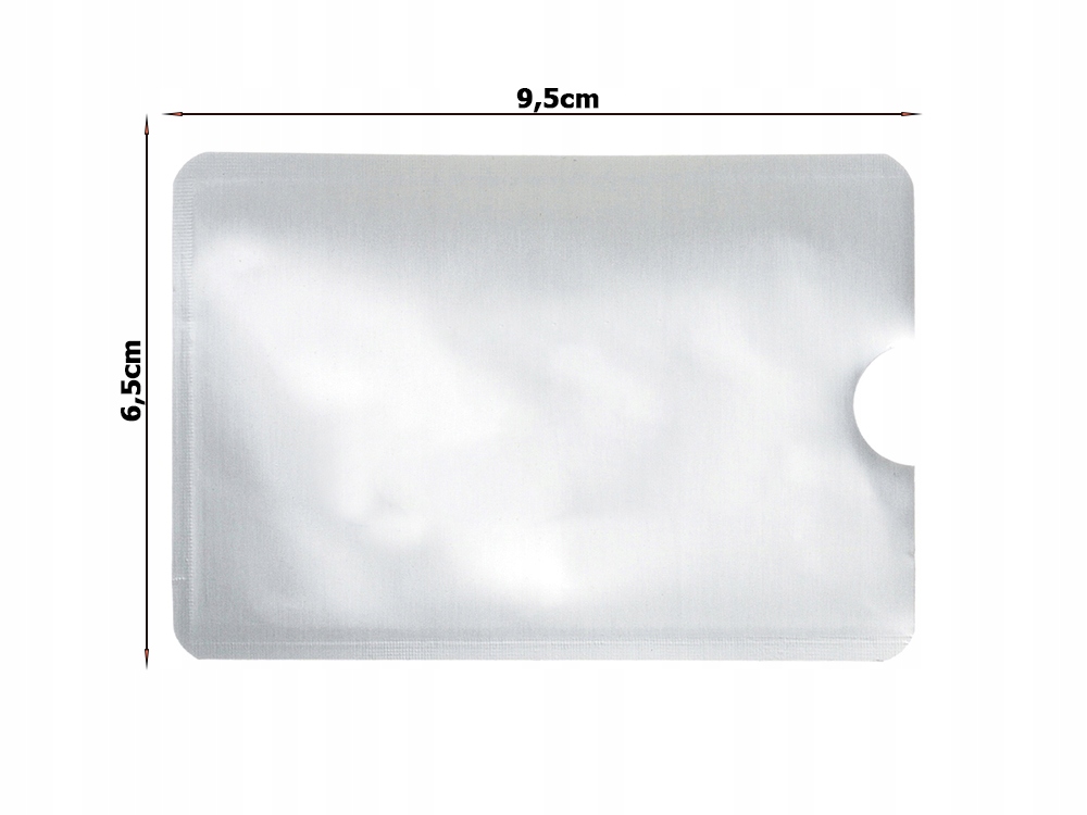 ETUI NA KARTE ETUI ANTYKRADZIEŻOWE NA KARTY ZBLIŻENIOWE RFID Kolor srebrny