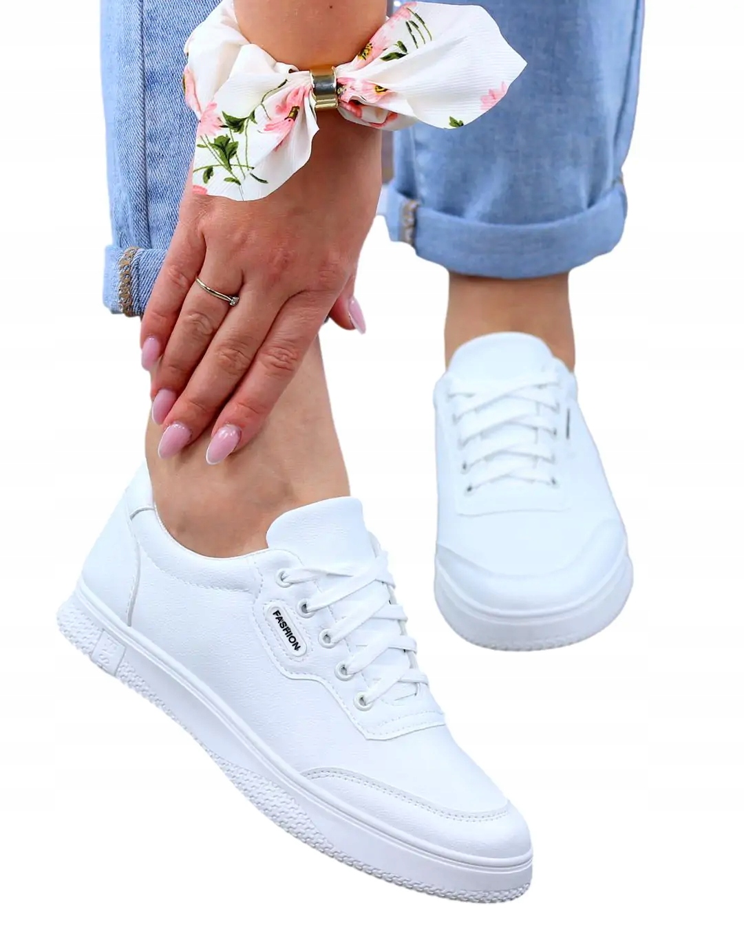 БЕЛАЯ ПАРУСИНОВАЯ ОБУВЬ МОДНЫЕ ЖЕНСКИЕ КРОССОВКИ 6