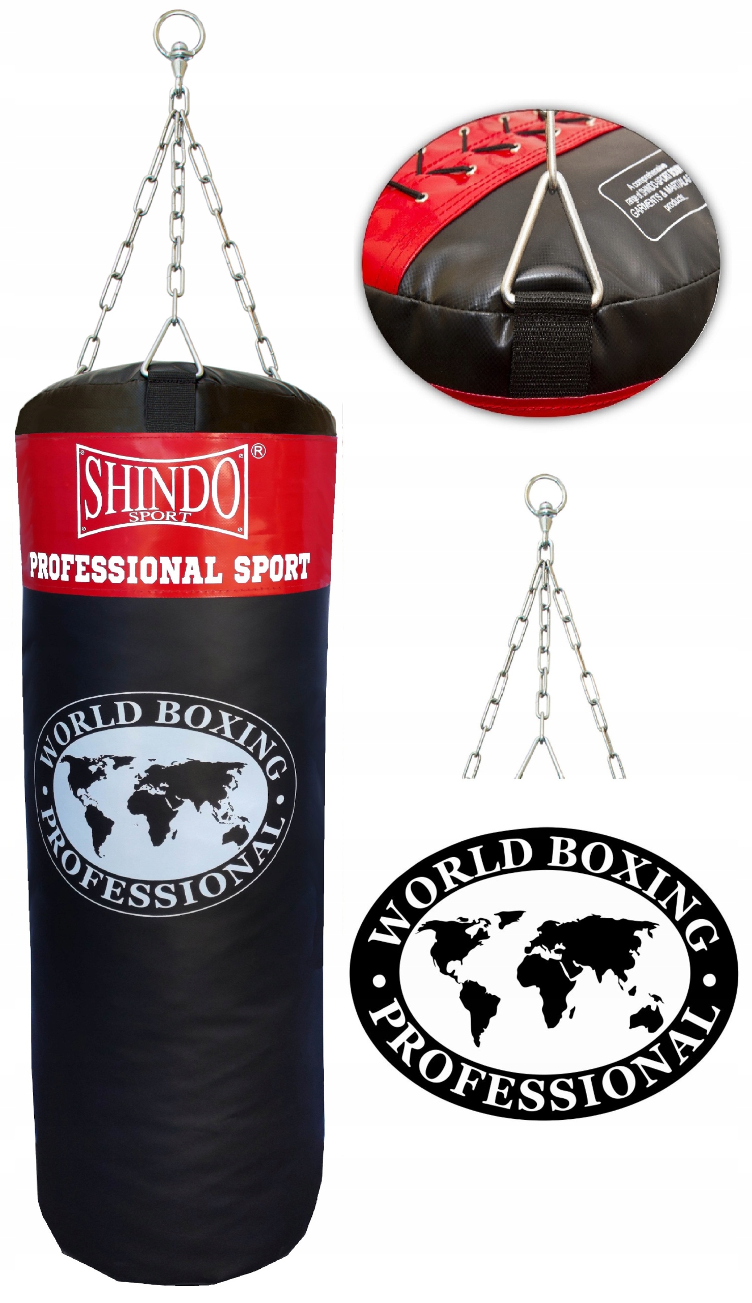 Worek Bokserski 90 CM Treningowy Profesjonalny |wysoka Jakość Łańcuch
