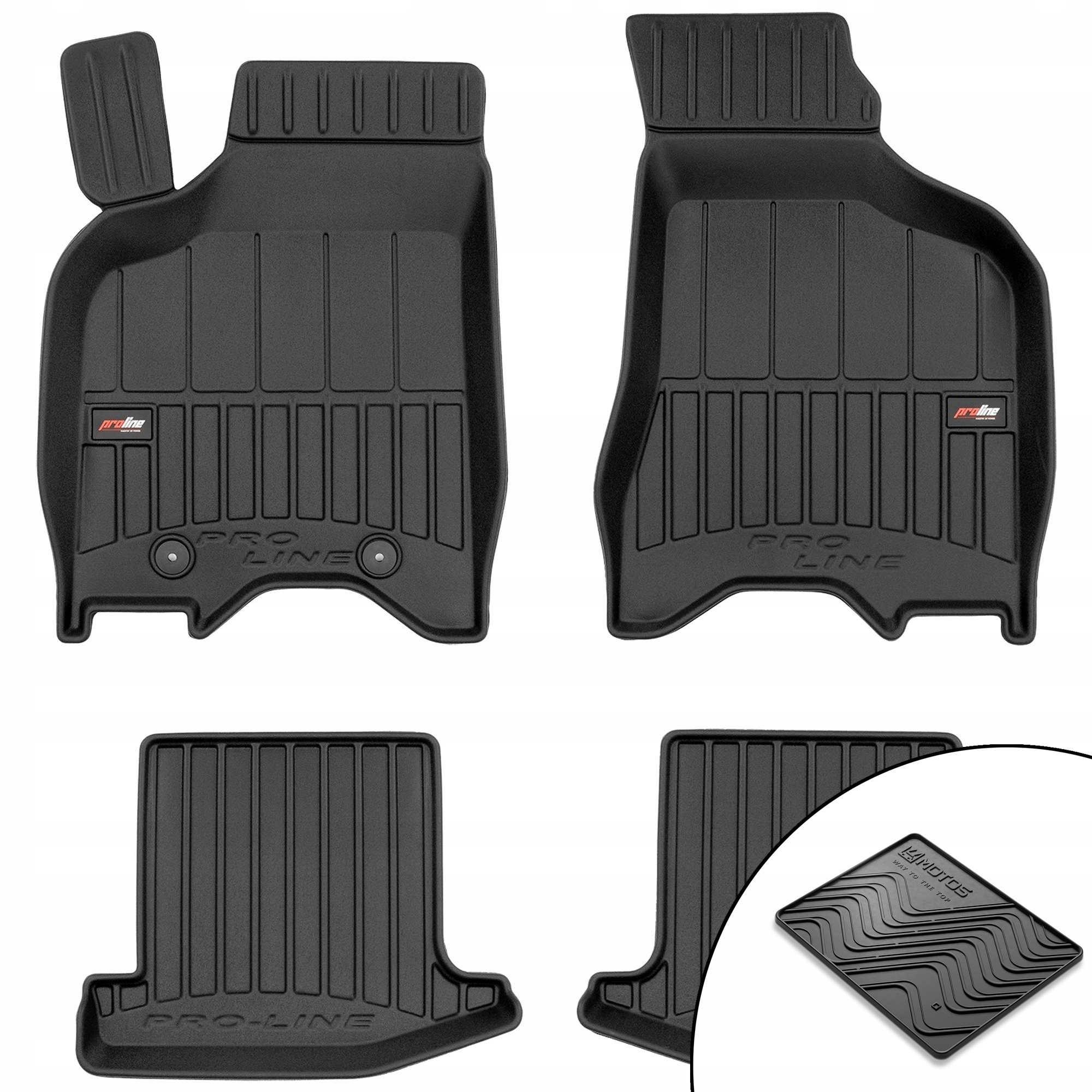 Gumové 3D koberce Volkswagen Lupo 1998-2005 rohož bonus