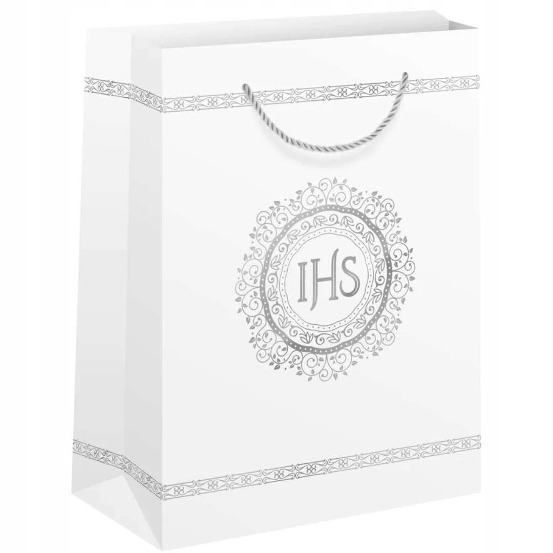 TOREBKA KOMUNIJNA gołębica prezentowa IHS