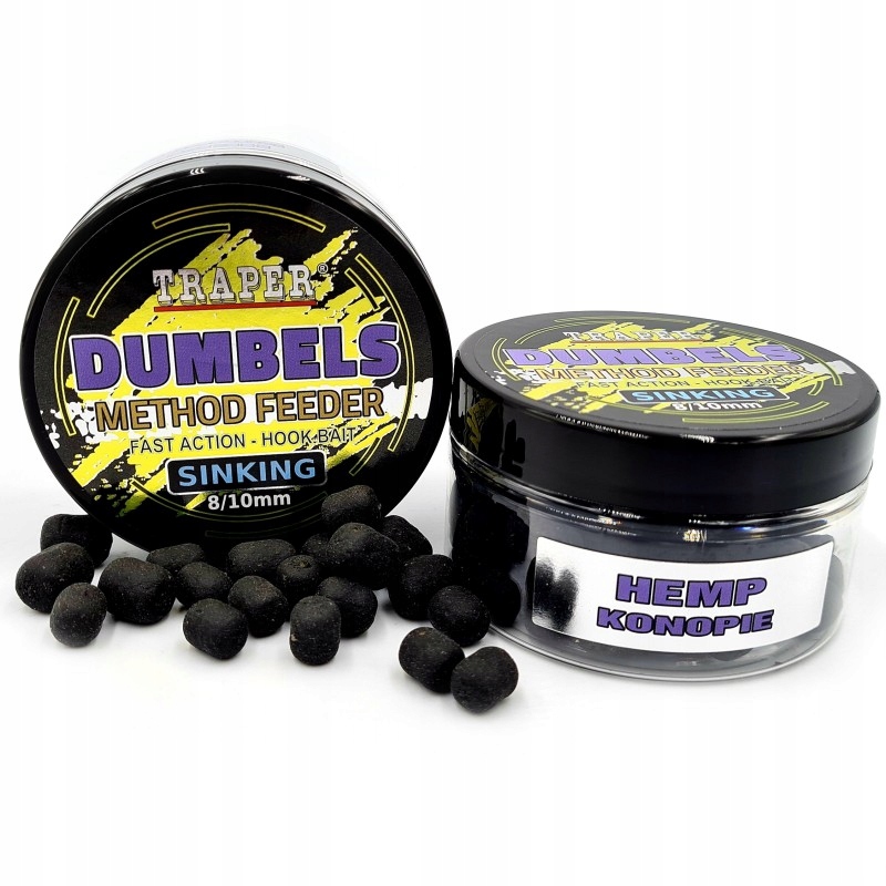 Dumbels Traper Method Feeder Sinking Konopie 8-10mm 50g Tonące Na Włos