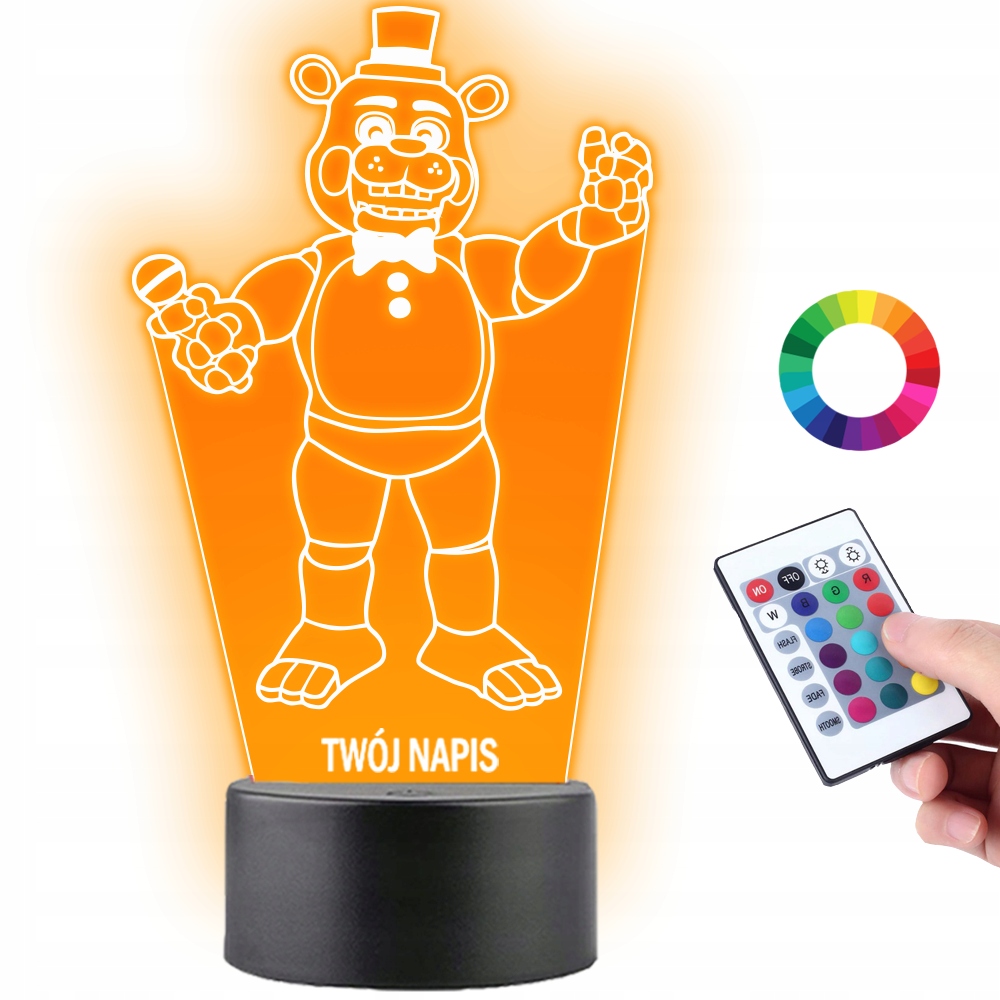 Lampka na Biurko Statuetka Gaming Gra Five Nights at Freddy’s Toy Freddy