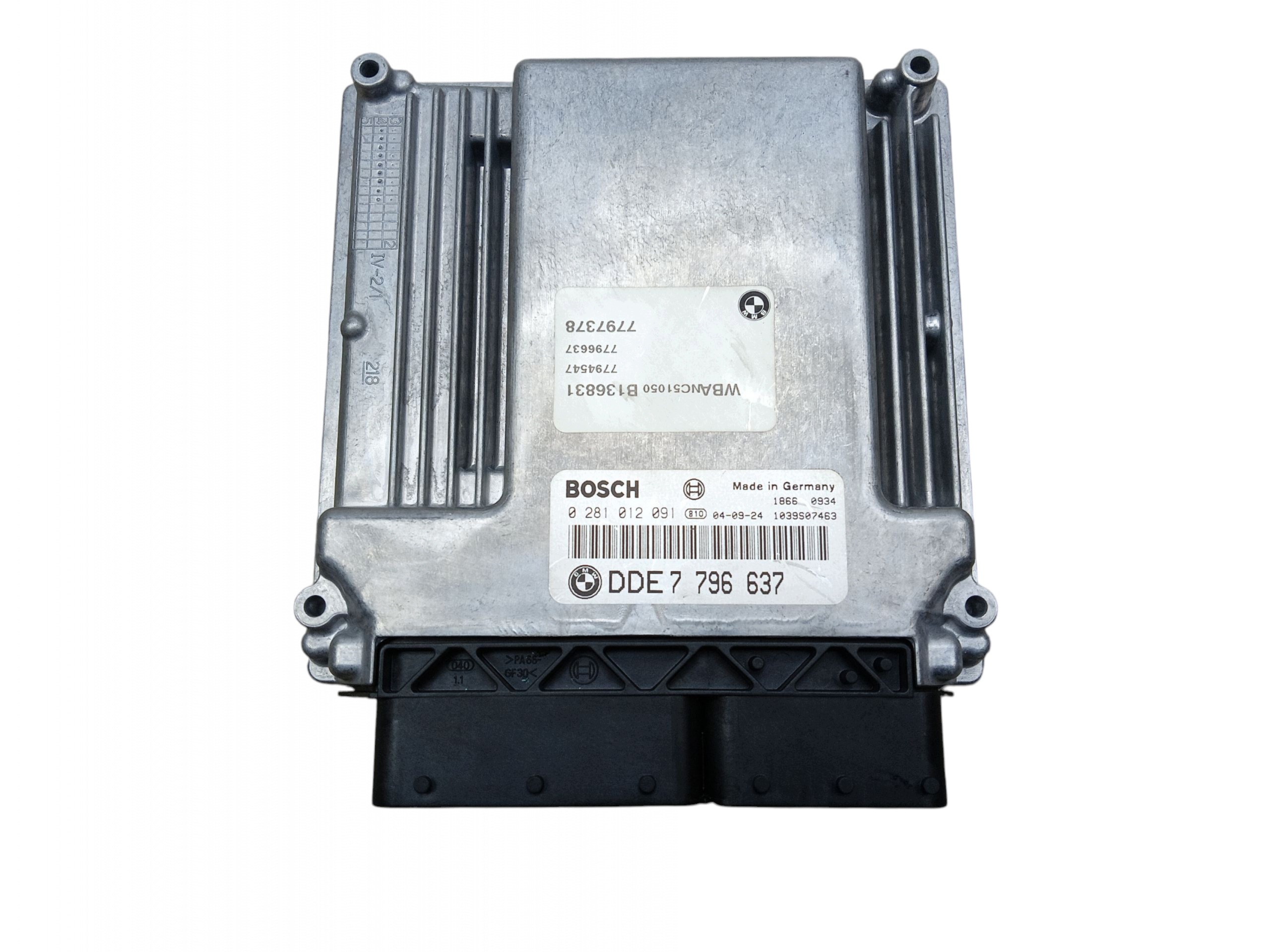 computer bedienteil des motors BMW E60 E61 2.5 D 177KM 7796637