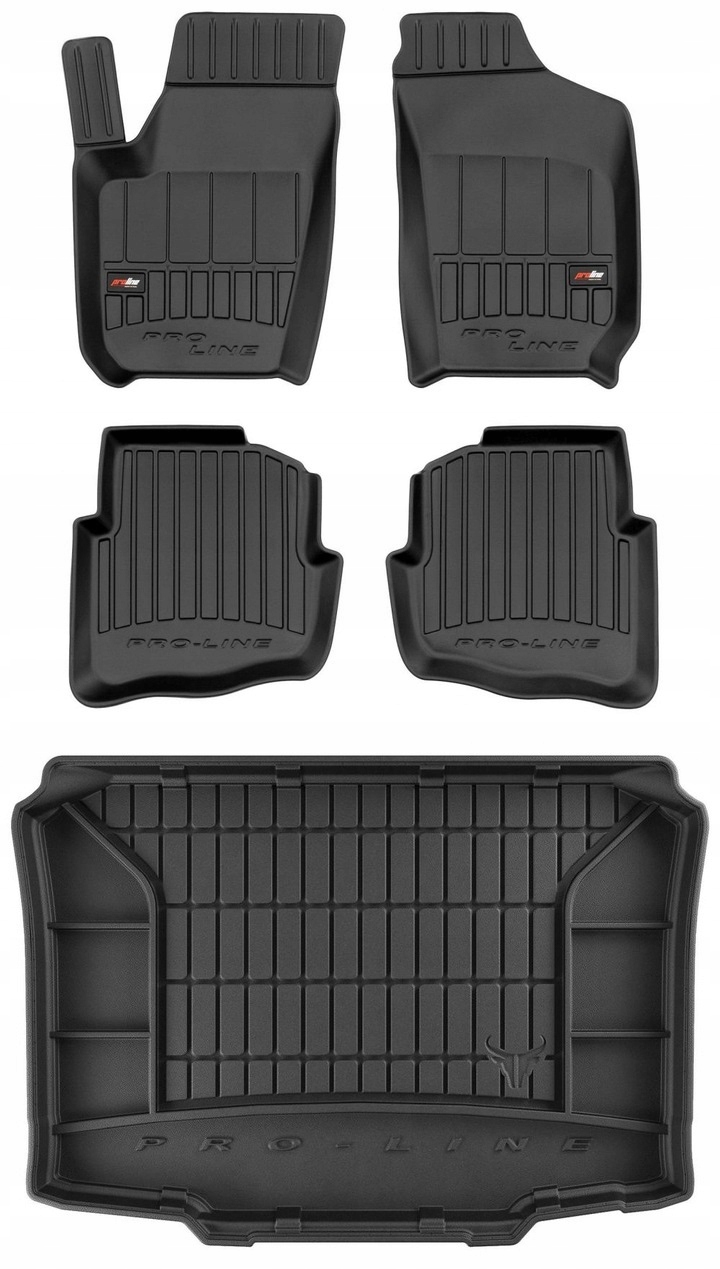 Set 3D gumové rohože Seat Ibiza 3 Hb 2002-2008
