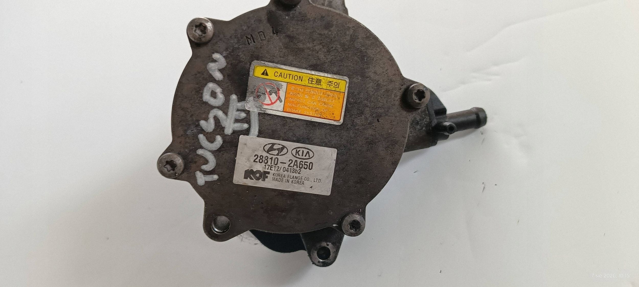 TUCSON III 1.7CRDI pump VACUM vacual 288102A650