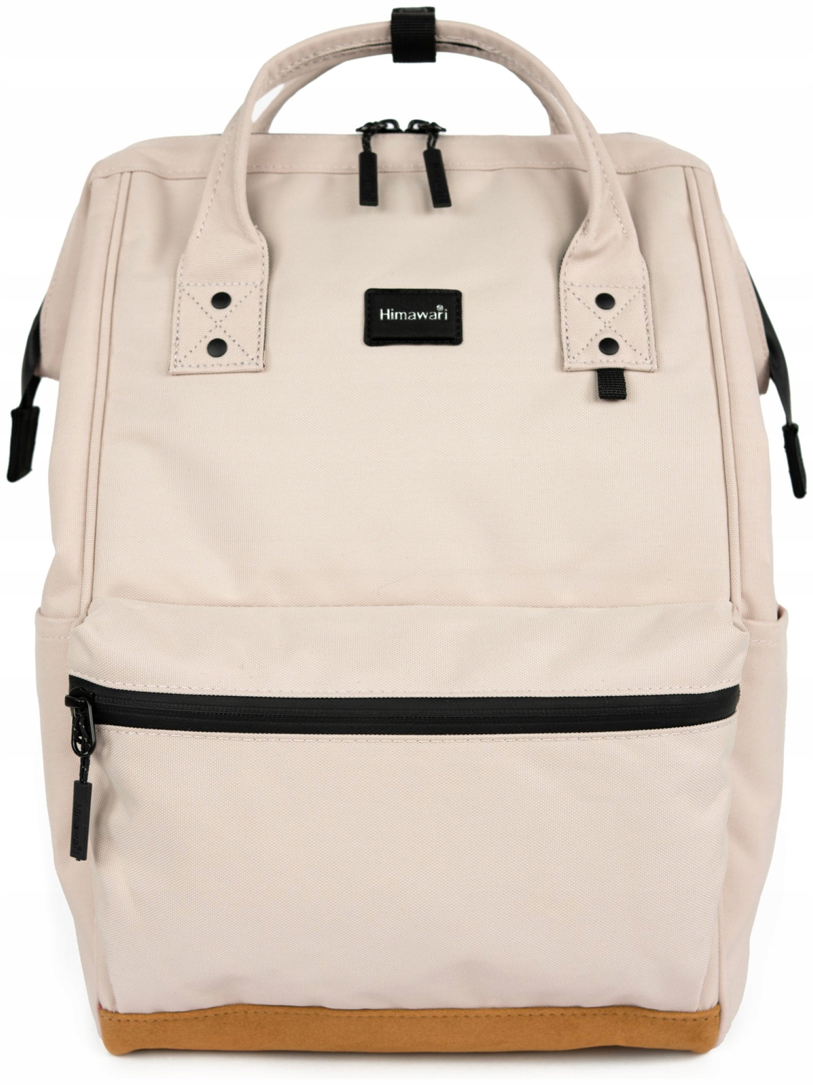 Batoh na notebook Himawari Cabin M – do práce do školy, světle béžový